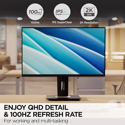 ViewSonic VG2748A-2K 27 Inch IPS QHD Ergonomic Monitor - Image 2