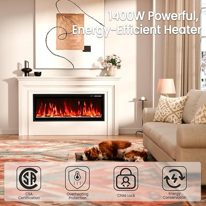 50” Smart Electric Fireplace - Image 6