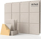 18 Pack Soundproof Wall Panels Self-Adhesive, Square Sound Proof Foam Panels by Soundsbay