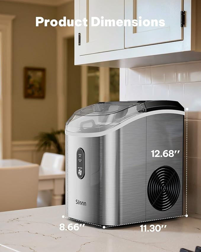 Silonn Nugget Ice Maker Countertop, Pellet Ice Machine - Image 7