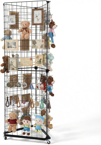 Brobear Triangular Gridwall Panel Display Stand by Unknown
