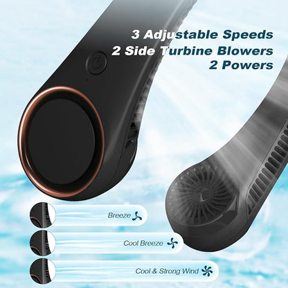 CIVPOWER Neck Fan: Portable Personal Neck Cooling Rechargeable Bladeless Fan - Image 3