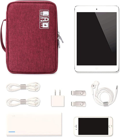mygreen Travel Cable Organizer Bag, Two-Layer Electronics Accessories Organizer - Image 3
