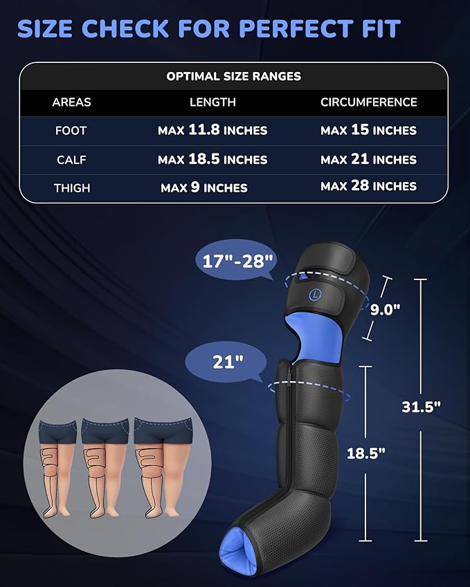 Musugy Leg Massager with Heat and Compression : Sequential Compression Boots - Image 5