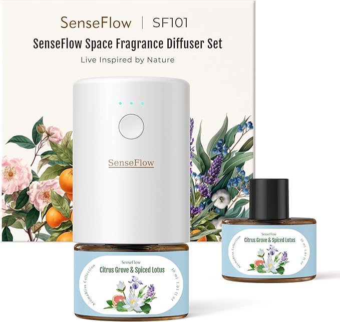 SF101 Pro Plug In Air Freshener, Waterless Essential Oil Diffuser, Non-Toxic by SenseFlow