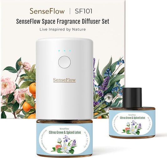 SF101 Pro Plug In Air Freshener, Waterless Essential Oil Diffuser, Non-Toxic by SenseFlow