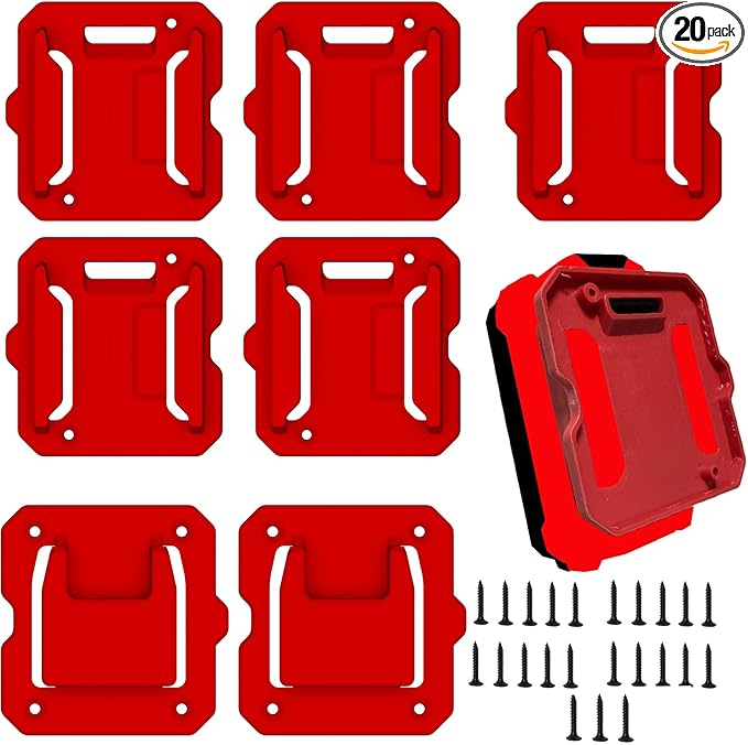 5 Pack Battery Holder for Craftsman 20V Battery Mounts Dock Hold-er and 2 Pack by SZWJT-LV