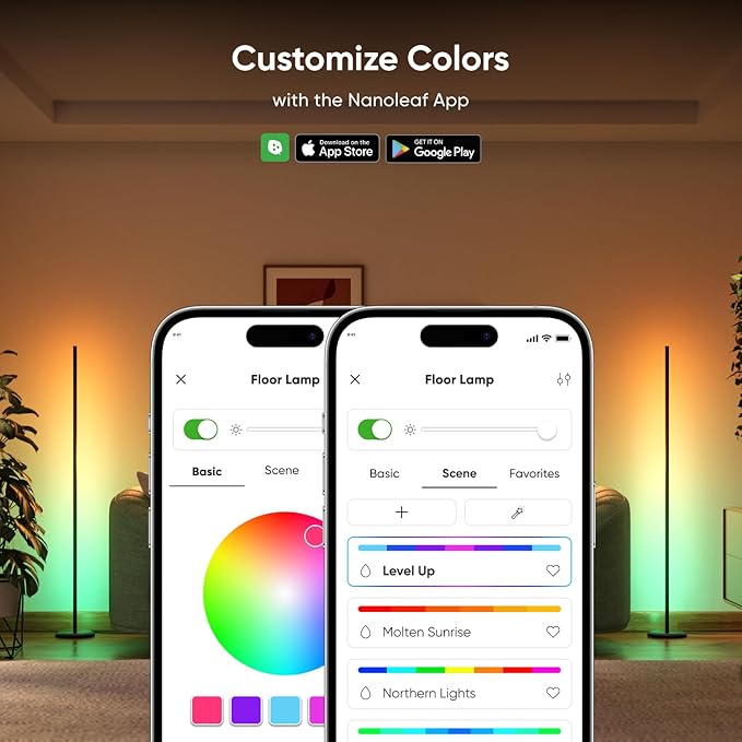 Nanoleaf Matter Smart Floor Lamp, LED Standing Lamps Work - Image 2