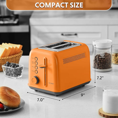 BUYDEEM DT620 2-Slice Toaster, Extra Wide Slots, Retro Stainless Steel - Image 7