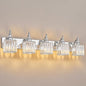 BBLLWJ Crystal Vanity Lights Chrome 5 Light Bathroom Light Fixtures Over Mirror by BBLLWJ
