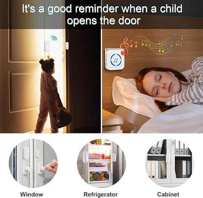 SanJie Door Chime, Wireless Door Chimes When Door Open Entry - Image 3
