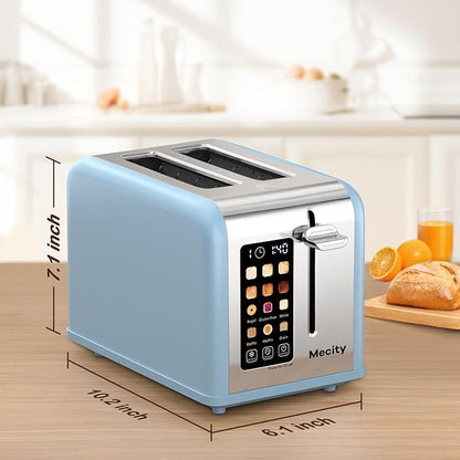 Mecity 2 Slice Touch Screen Toaster, 1.5" Wide Slot, Stainless Steel Smart - Image 8