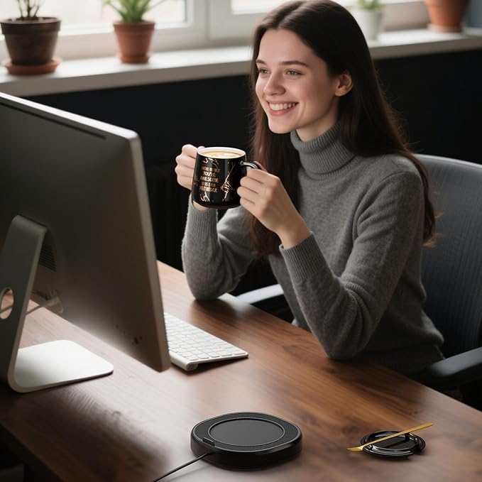 Coffee Mug Warmer, You are Awesome Mug - Image 3