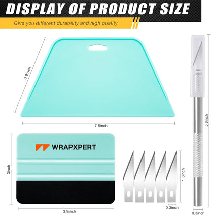 WRAPXERPT Wallpaper Smoothing Tool,Wallpaper Tool Kit for Peel and Stick Wallpaper Hanging,Vinyl Backsplash Tile,Bathroom,Window Film