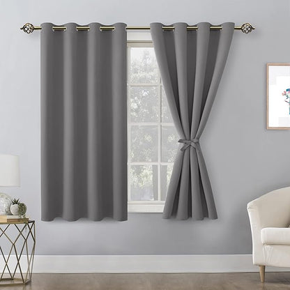 Hiasan Blackout Curtains for Bedroom, 52 x 54 Inches Long - Image 2