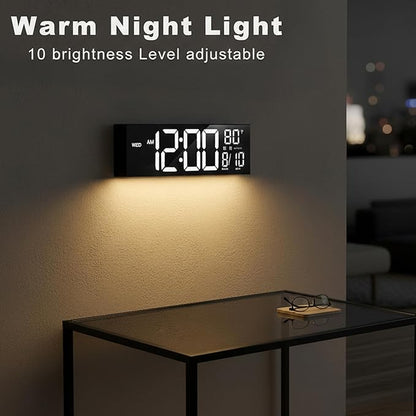 JALL 16" Large Digital Wall Clock, RGB Color - Image 2