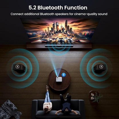 Official Licensed Google TV Smart Projector, HAPPRUN 4K UHD Home Theater - Image 6