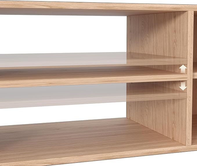 ZOSQUARE 65 Inch TV Stand for Up to 75 inch TVs, Fluted Entertainment Center - Image 7