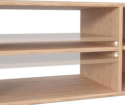 ZOSQUARE 65 Inch TV Stand for Up to 75 inch TVs, Fluted Entertainment Center - Image 7