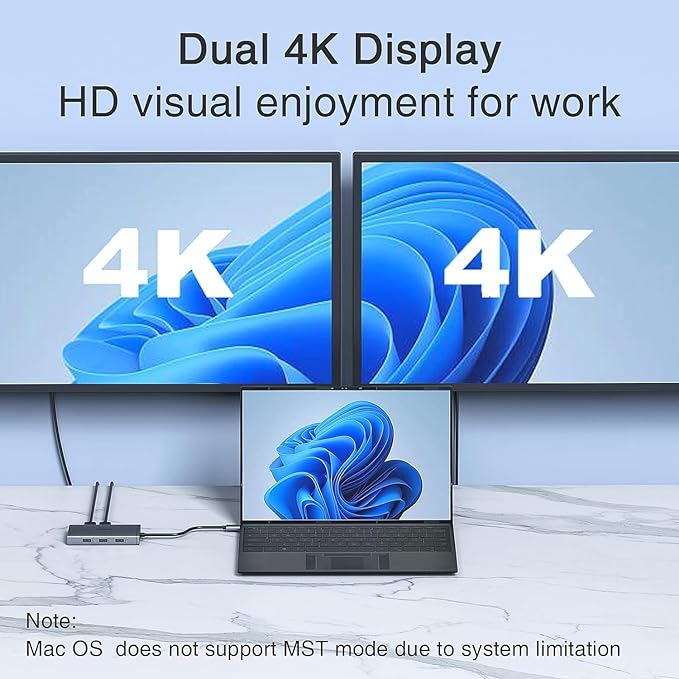USB C Docking Station Dual Monitor Adapter - Image 3