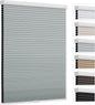 Cordless Cellular Shades, Blackout Room Darkening Black Out Honeycomb Blinds for Indoor Windows Bedroom, Pull Down Pleated Accordion Blind Easy Install, Shade Size 24" Wx50 H, Gray