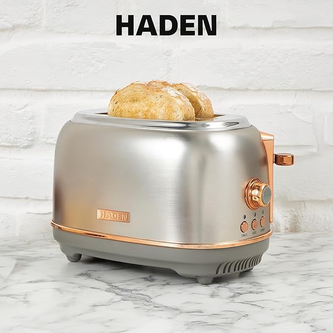 Haden Heritage 2 Slice Wide Slot Stainless Steel Toaster - Image 6