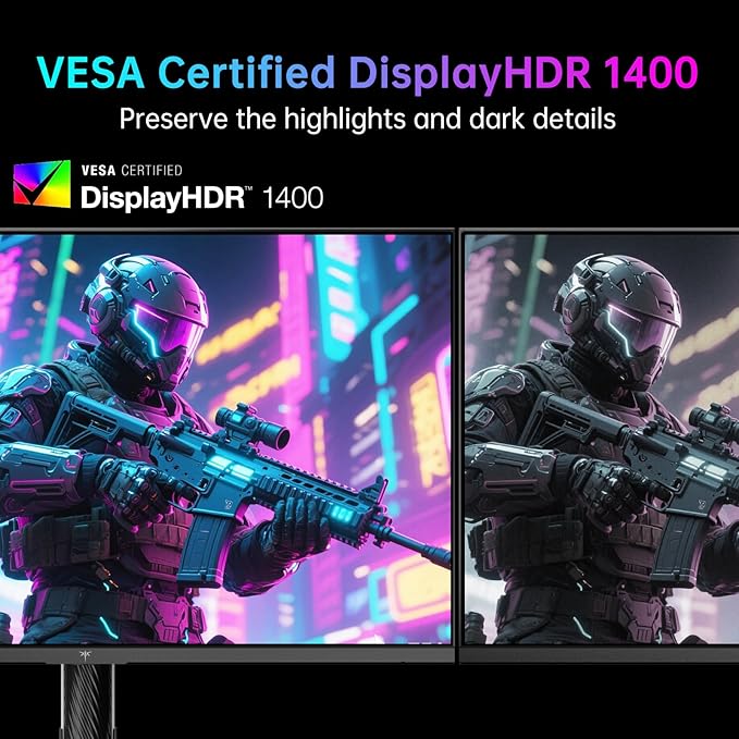 KTC 27 Inch 4K MiniLED Gaming Monitor, UHD 3840x2160 Dual Mode, HDR 1400 - Image 5