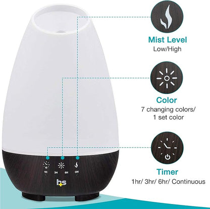 HealthSmart 500ML Essential Oil Diffuser - Image 6