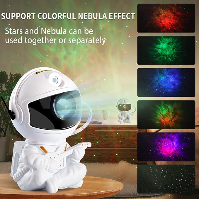 Astronaut Star Projector, Kids Night Light, Nebula Projector Light. Galaxy - Image 2