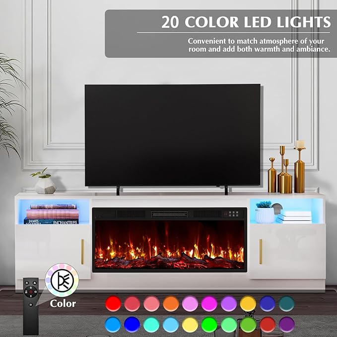 Lemberi Fireplace TV Stand - Image 5