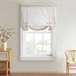 DKNY Balloon Shade Tie Up Curtain - Linen Beige 42" x 63" Light-Filtering Rod Pocket Window Panel with Fabric Tie Bows - 1 Piece | Tie Up, Light-Filtering Rod Pocket, Fabric Tie Bows