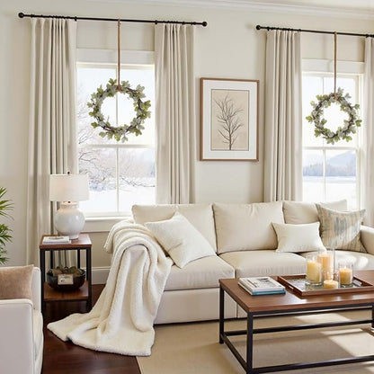Lazzzy Beige Blackout Velvet Curtains 84 Inch Long Thermal Insulated Room - Image 4