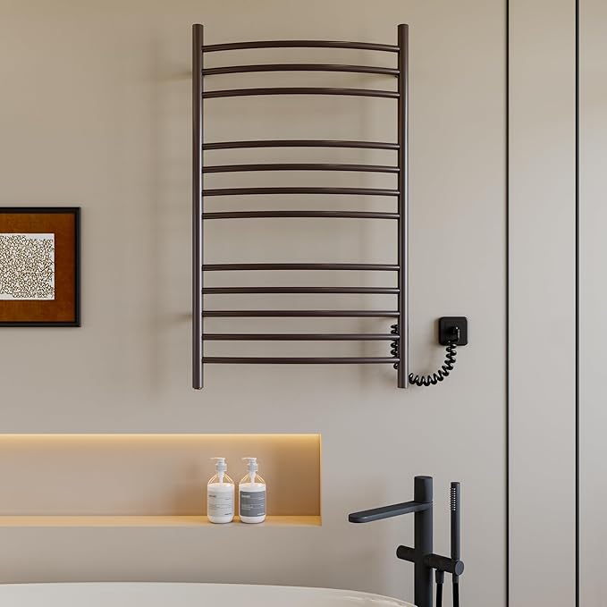 HEATGENE Towel Warmer Venetian Bronze, Electric Hot Towel Rails, Wall-Mounted - Image 6