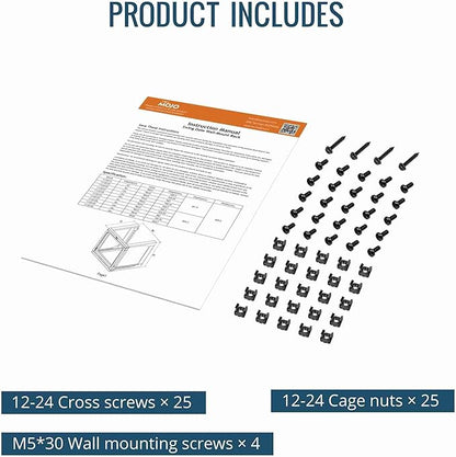 Tecmojo 18U Wall Mount Server Rack, Open Frame Network Rack - Image 6