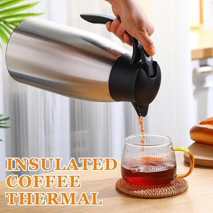 Norme 2 Pcs Thermal Coffee Carafe Insulated Stainless Steel Coffee Carafe - Image 6