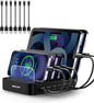 MSTJRY Charging Station for Multiple Devices : 5 Port Multi USB-A Charger by MSTJRY