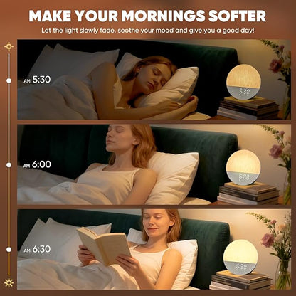 Stillstorm Sunrise Alarm Clock, Sound Machine, Fabric Dimmable Night Light - Image 5
