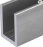 Brixwell SDCD38AB-CCP48-XCP50 Brushed Anodized 3/8" Fixed Panel Shower Door by Brixwell