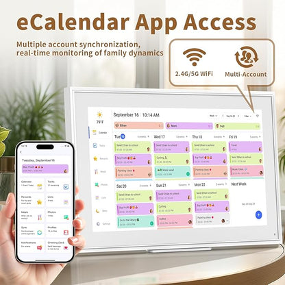 Canupdog 21.5 Inch Digital Calendar, Electronic Planner & Chore Chart - Image 7