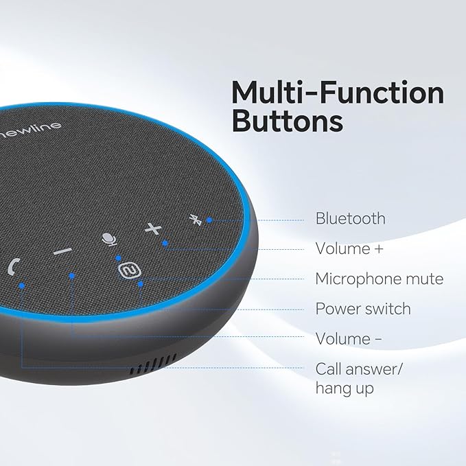 N newline Conference Speaker and Microphone, 2 Mics 360° Voice Pickup, AI Noise - Image 7