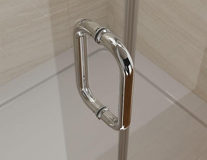 Pivot Swing Shower Door, Adjustable Width 58.9-60" W x 74" H Semi-Frameless - Image 8