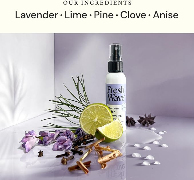 Fresh Wave Lavender Scent Odor Eliminator Spray & Air Freshener, 2 fl. oz. - Image 2