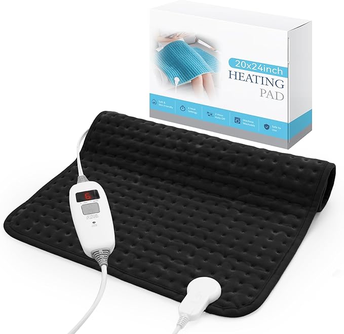 MASVIS Heating Pad for Back Pain, Electric Heating Pads by MASVIS
