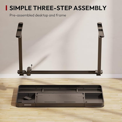 SANODESK Standing Desk with Drawer, Electric Height Adjustable Home Office Desk - Image 6