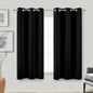 Black Out Curtains 45 Inch Long 2 Panels Burg by KOUFALL