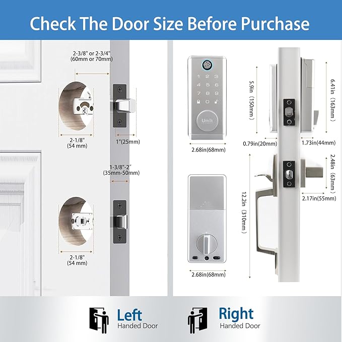 UMIK UMIKSMART Fingerprint Door Lock - Image 7