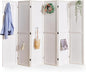 Pegboard Display, 5.6Ft Wooden Room Divider Folding Privacy Screens Portable by Svimi