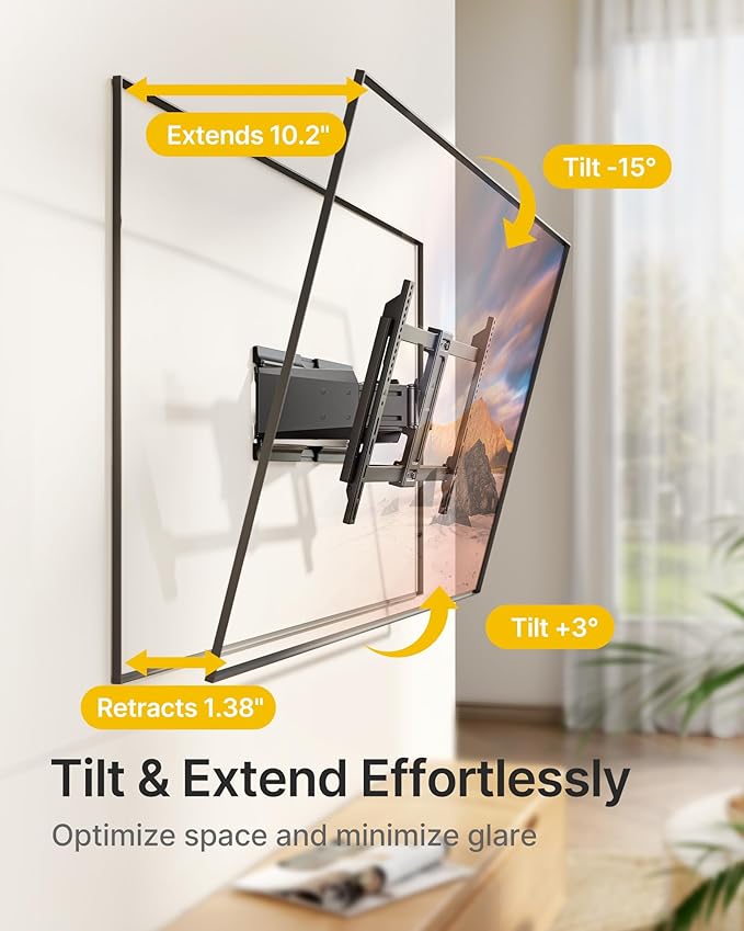 monTEK Heavy Duty Ultra Slim TV Wall Mount - Image 4