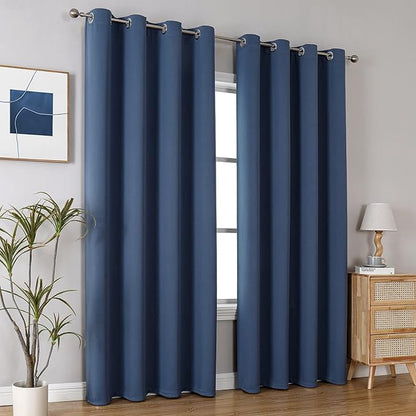 ChrisDowa Blackout Curtains 90 Inches Long 2 Panels Set - Image 5