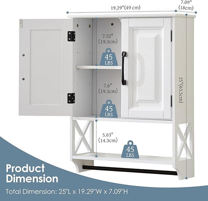 Wall Mounted Bathroom Cabinet, Farmhouse Medicine Cabinet - Image 3